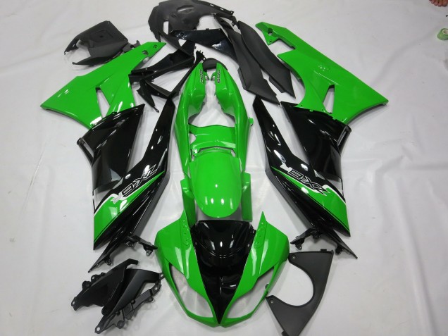 Vert Noir 09-12 Kawasaki ZX6R Carénage Vert Noir 09-12 Kawasaki ZX6R Carénage