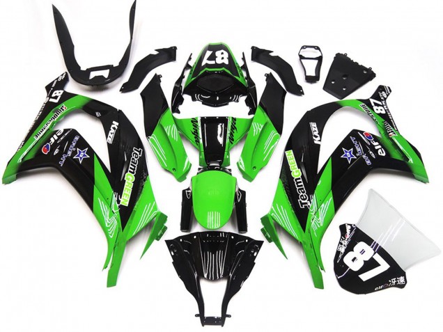 Vert & Noir 16-19 Kawasaki ZX10R Carénage Vert & Noir 16-19 Kawasaki ZX10R Carénage