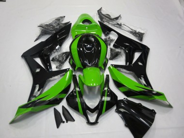 Vert & Noir Vibrants 07-08 Honda CBR600RR Carénage