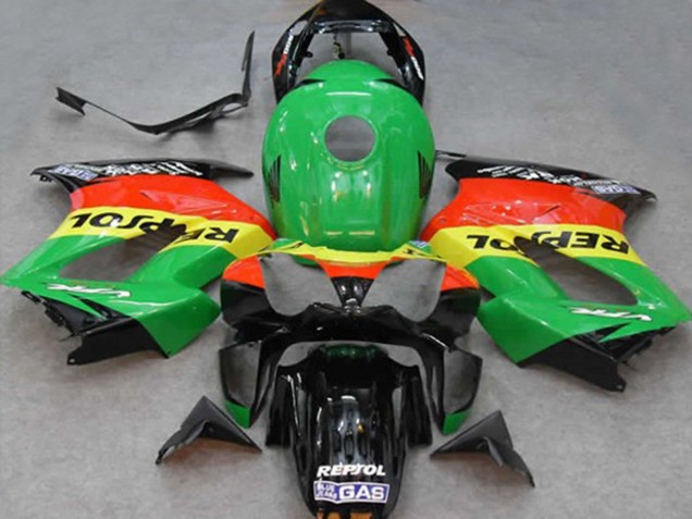 Vert Repsol 02-12 Honda VFR800 Carénage Vert Repsol 02-12 Honda VFR800 Carénage