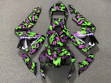 Vert & Rose Camo 03-04 Honda CBR600RR Carénage