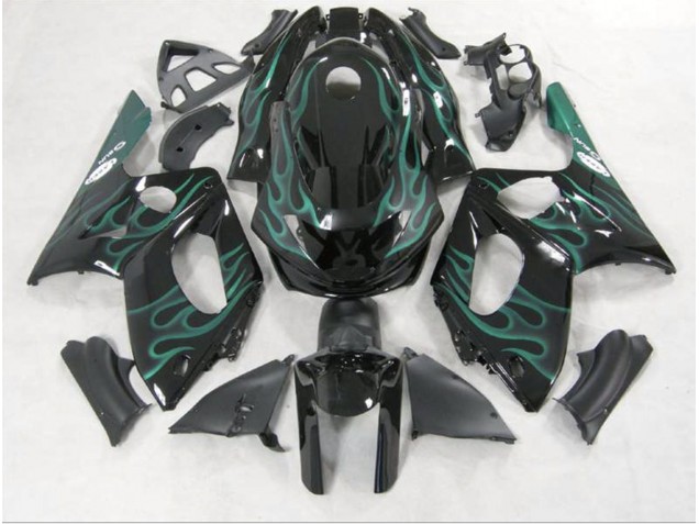 Vert Émeraude Flamme 98-07 Yamaha YZF600 Carénage
