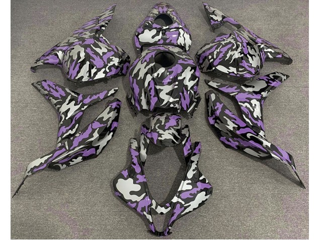 Violet & Argent Camo 09-12 Honda CBR600RR Carénage Violet & Argent Camo 09-12 Honda CBR600RR Carénage