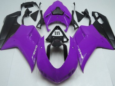 Violet Brillant & Noir 07-14 Ducati 848 1098 1198 Carénage