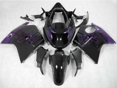 Violet Foncé Flamme 96-07 Honda CBR1100XX Carénage