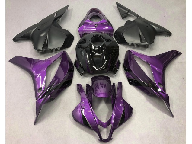 Violet Profond Avec Du Noir 09-12 Honda CBR600RR Carénage Violet Profond Avec Du Noir 09-12 Honda CBR600RR Carénage