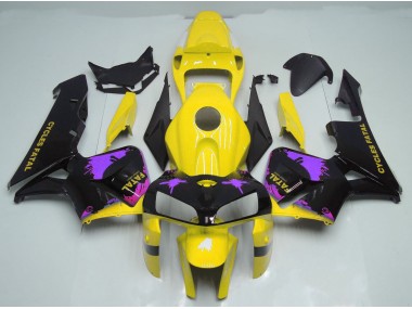 Éclaboussures Jaune Brillant & Violet 05-06 Honda CBR600RR Carénage