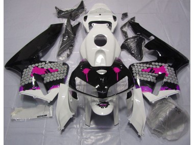 Éclaboussures Roses Sur Noir Brillant 05-06 Honda CBR600RR Carénage