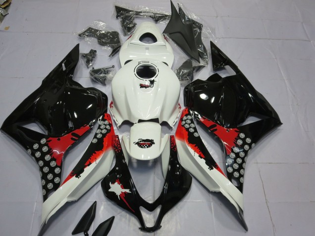 Éclaboussures Rouges & Noires 09-12 Honda CBR600RR Carénage
