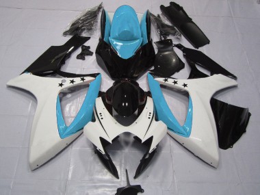 Étoile Bleu Clair 06-07 Suzuki GSXR 600-750 Carénage