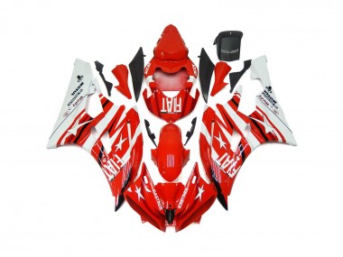 Étoile Rouge & Blanche Fiat 06-07 Yamaha R6 Carénage